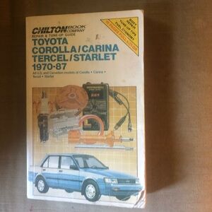 Vintage Chilton Toyota 1970-87 Manual - 735 $30 or $25 w/offer